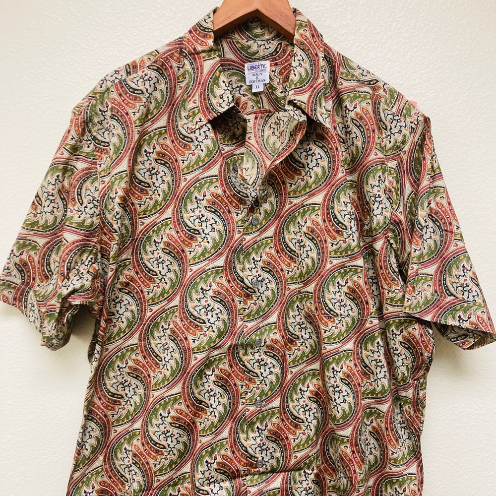 Vintage Maus & Hoffman Wild Paisley Liberty SS XL